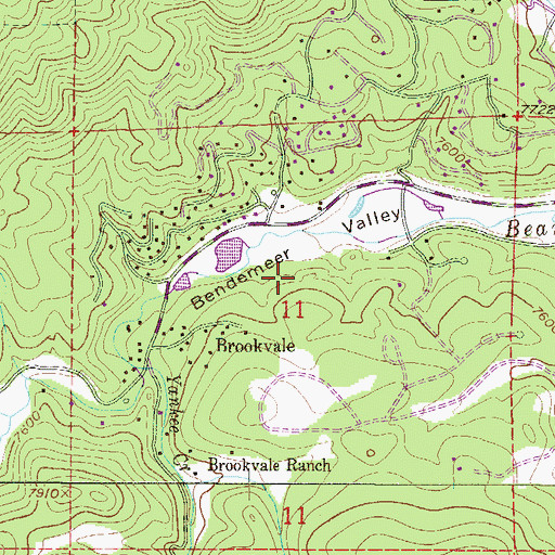 Topographic Map of Upper Bear Creek Census Designated Place, CO