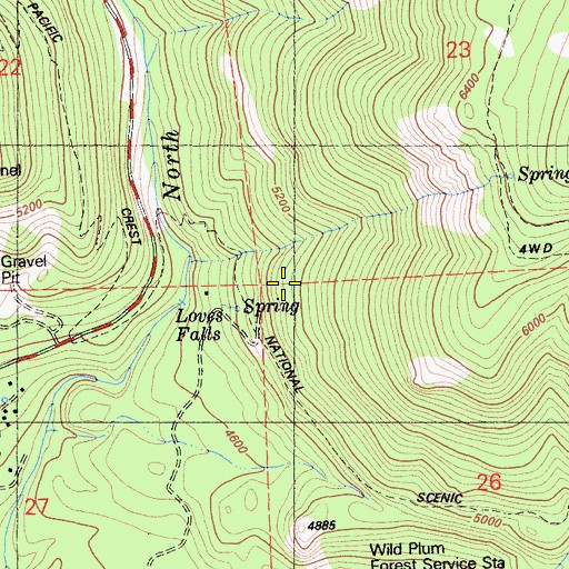 Topographic Map of Chipps Mine, CA