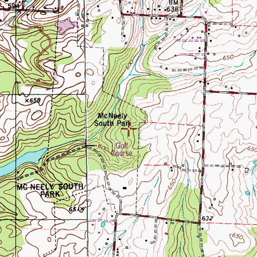 Topographic Map of South Jefferson Division, KY