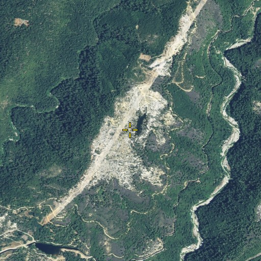 Aerial/Satellite Image of Christmas Hill Diggings, CA