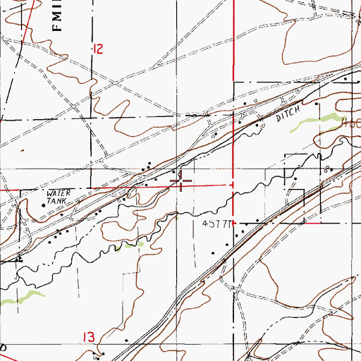 Topographic Map of Fort McDermitt Census Designated Place, NV