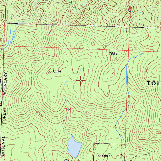 Topographic Map of Round Hill Village Census Designated Place, NV