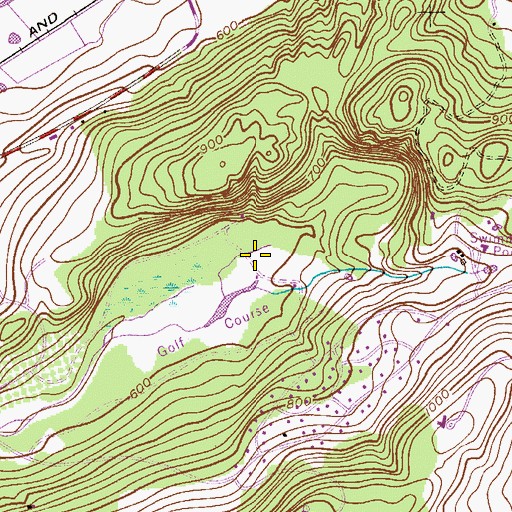 Topographic Map of Panther Valley Census Designated Place, NJ