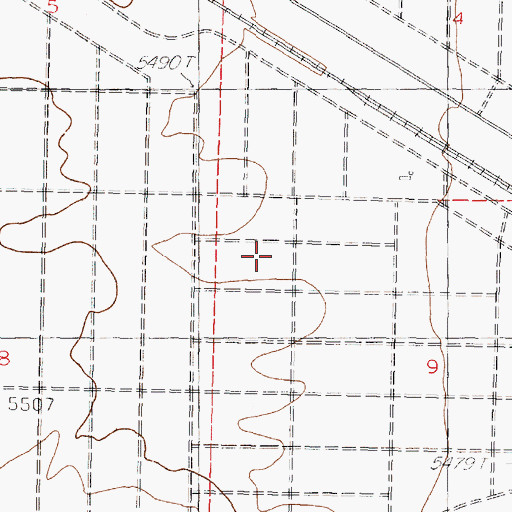 Topographic Map of Highland Meadows Census Designated Place, NM