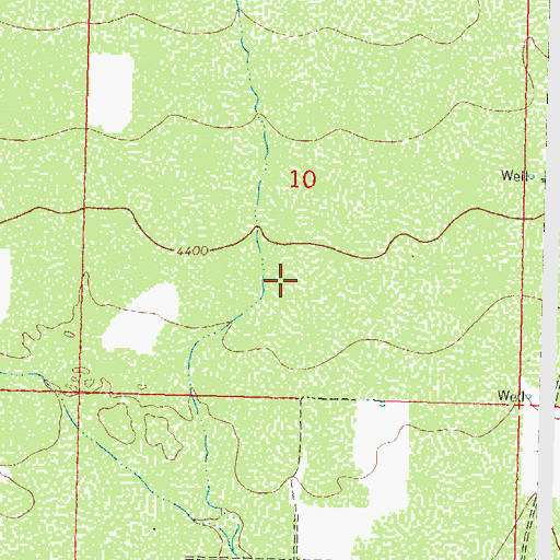 Topographic Map of Keeler Farm Census Designated Place, NM