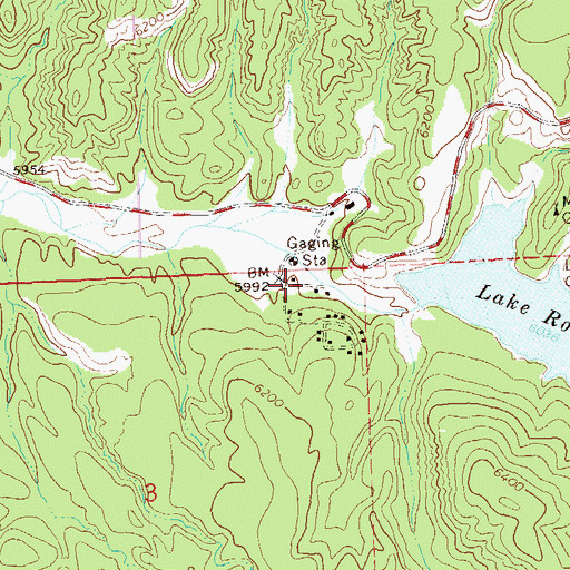 Topographic Map of Lake Roberts Census Designated Place, NM