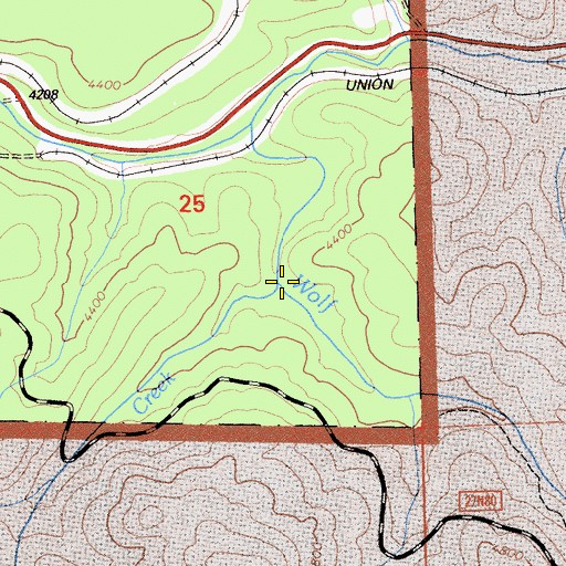 Topographic Map of Clear Creek, CA