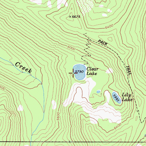Topographic Map of Clear Lake, CA