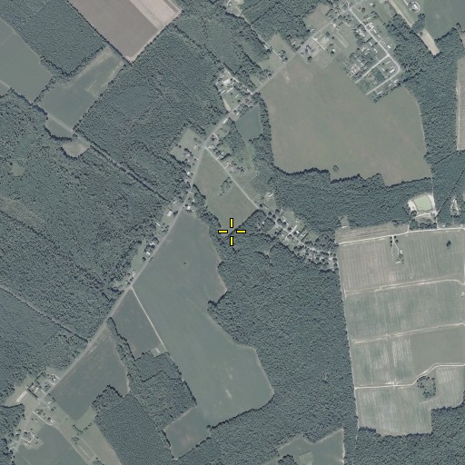 Aerial/Satellite Image of Boston Census Designated Place, VA