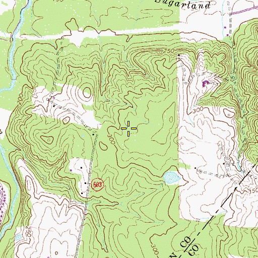 Topographic Map of Lowes Island Census Designated Place, VA