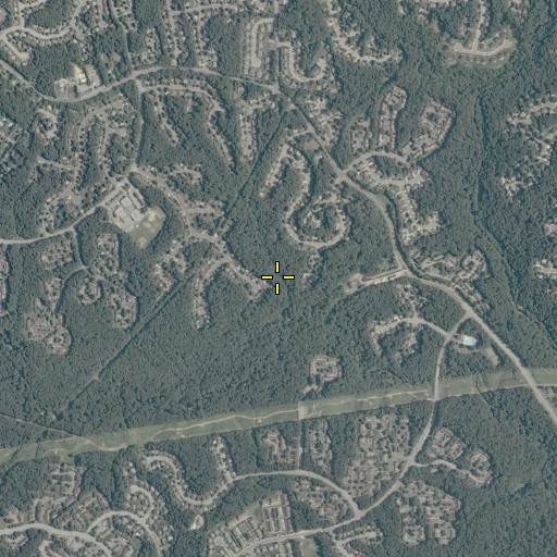 Aerial/Satellite Image of Newington Forest Census Designated Place, VA