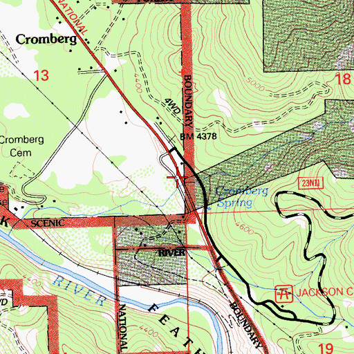 Topographic Map of Cogswell Ravine, CA