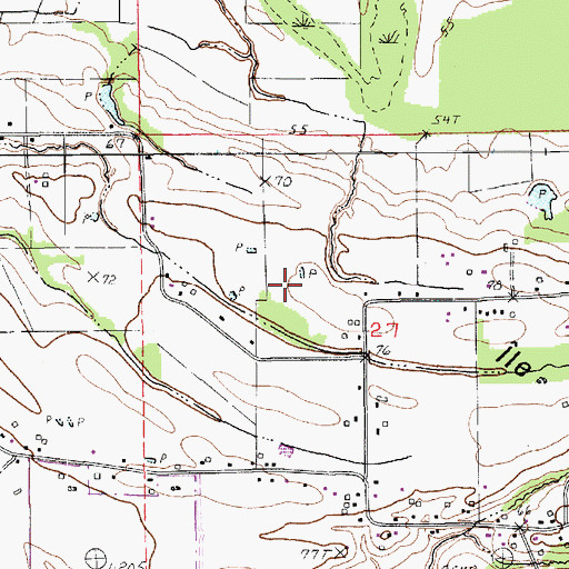 Topographic Map of Fifth Ward Census Designated Place, LA