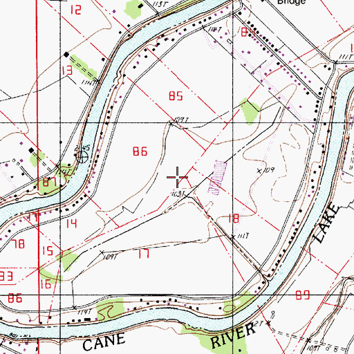 Topographic Map of Point Place Census Designated Place, LA
