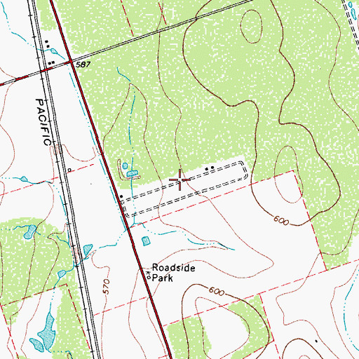 Topographic Map of Loma Grande Census Designated Place, TX