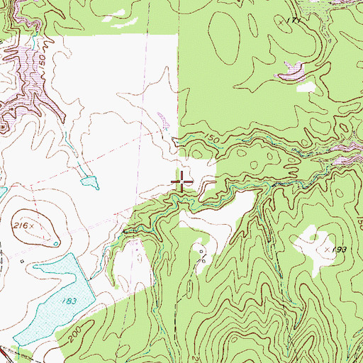 Topographic Map of Westwood Shores Census Designated Place, TX