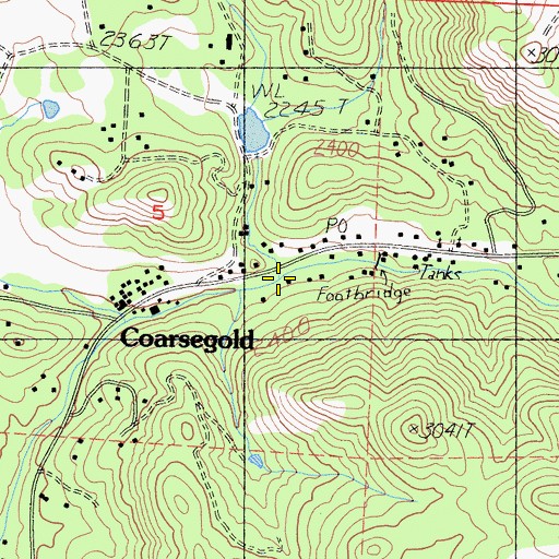 Topographic Map of Deadwood Gulch, CA