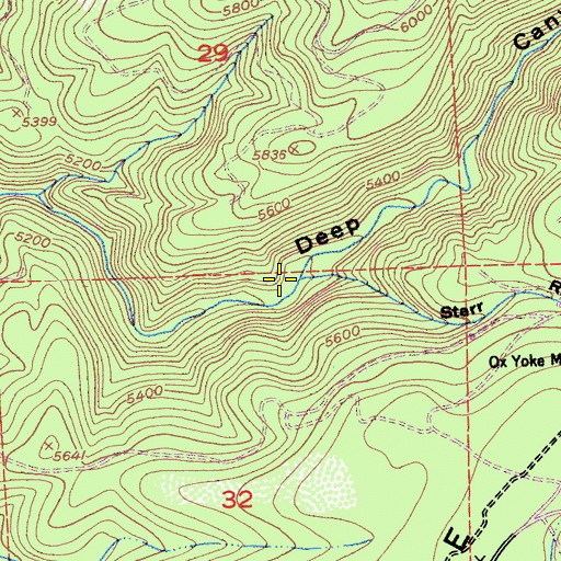 Topographic Map of Deep Canyon, CA