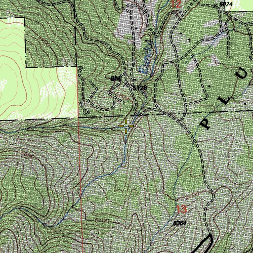 Topographic Map of Deer Creek, CA