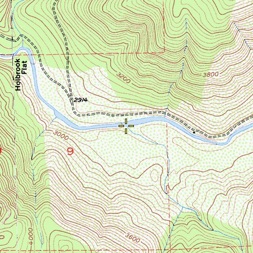 Topographic Map of Diamond Creek, CA