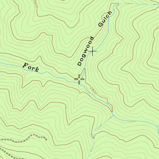 Topographic Map of Dogwood Gulch, CA