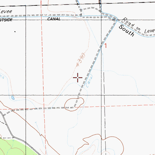 Topographic Map of Dry Creek, CA