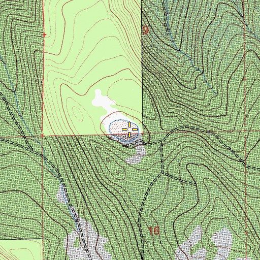 Topographic Map of Dry Lake, CA