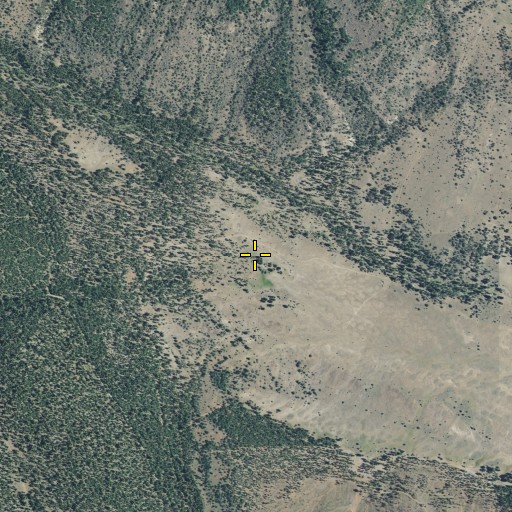 Aerial/Satellite Image of Dutch Flat Canyon, CA