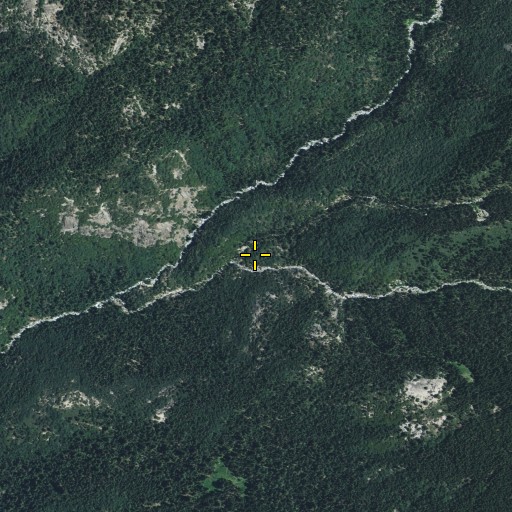 Aerial/Satellite Image of Eagle Scout Creek, CA