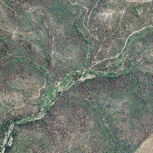 Aerial/Satellite Image of East Branch Lights Creek, CA