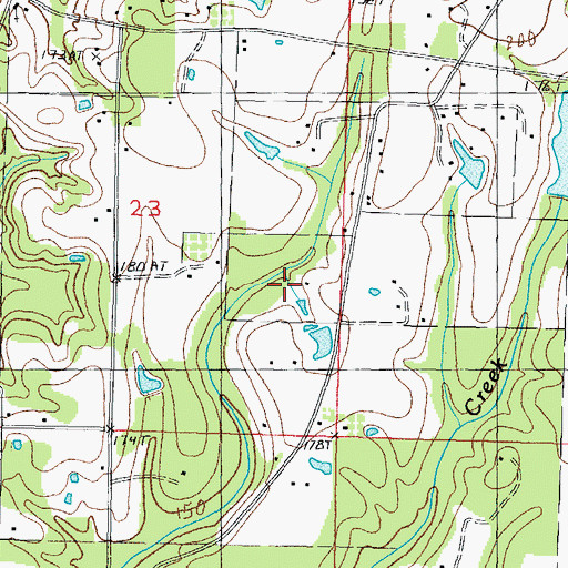 Topographic Map of Clearwater Campground and Recreational Vehicle Park, MS