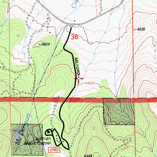 Topographic Map of East Canyon, CA