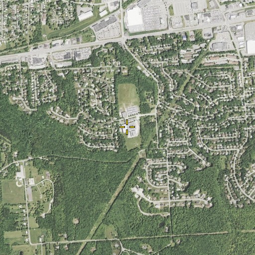Aerial/Satellite Image of African Road Elementary School, NY