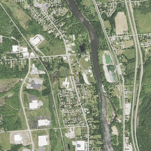 Aerial/Satellite Image of Conklin Presbyterian Church, NY
