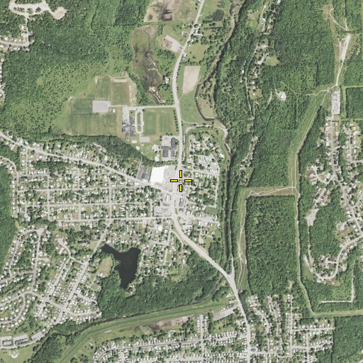 Aerial/Satellite Image of West Corners Baptist Church, NY