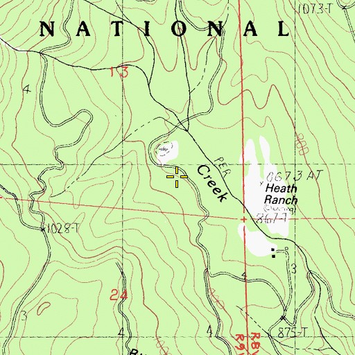 Topographic Map of Echo Flat, CA