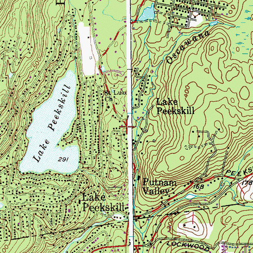Topographic Map of North American Martyrs Chapel, NY