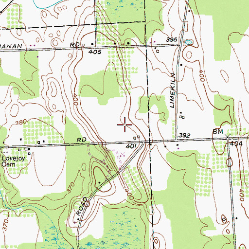 Topographic Map of North Rose - Wolcott High School, NY