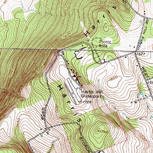 Topographic Map of National Soaring Museum, NY