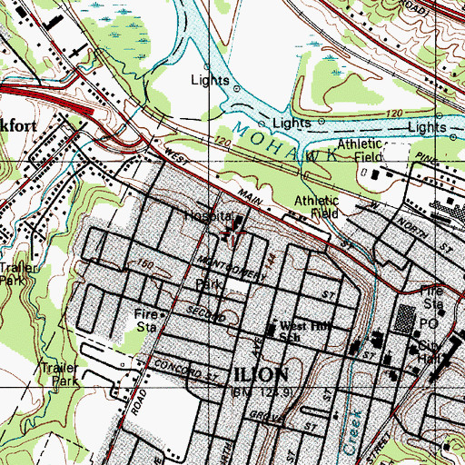 Topographic Map of Mohawk Valley Nursing Home, NY