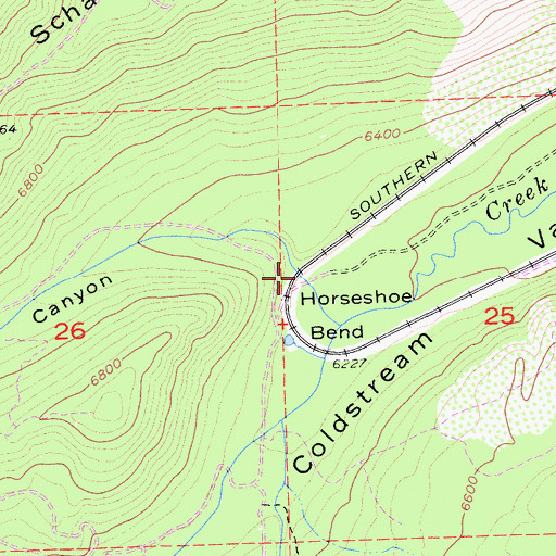 Topographic Map of Emigrant Canyon, CA