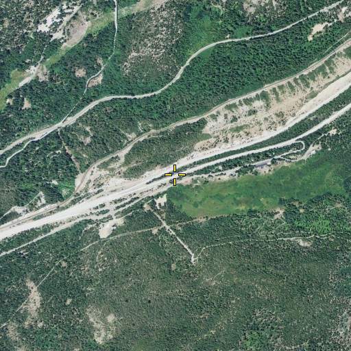 Aerial/Satellite Image of Emigrant Gap Historical Marker, CA