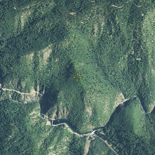 Aerial/Satellite Image of End of the World, CA
