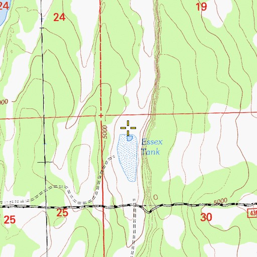Topographic Map of Essex Tank, CA