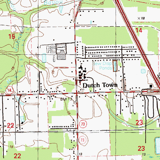 Topographic Map of Ascension Parish Head Start Geismer School, LA