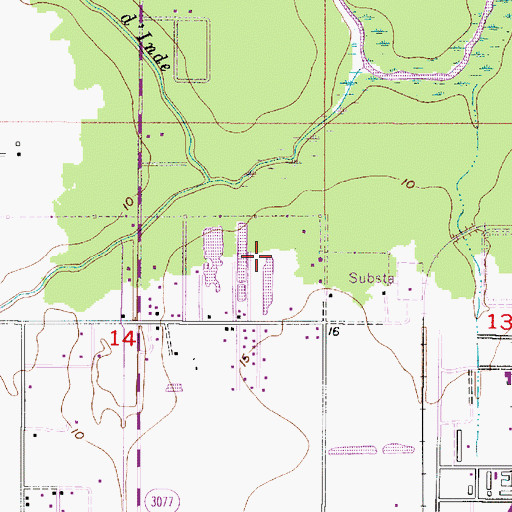 Topographic Map of Bayou Country Villa Mobile Home Park, LA