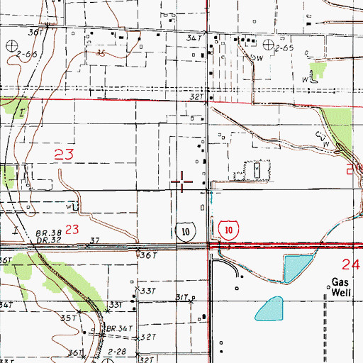 Topographic Map of Cozy Acres Mobile Home Park, LA