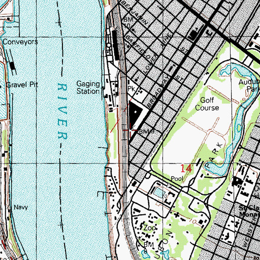 Topographic Map of Martin's Landing Assited Living Quarters, LA