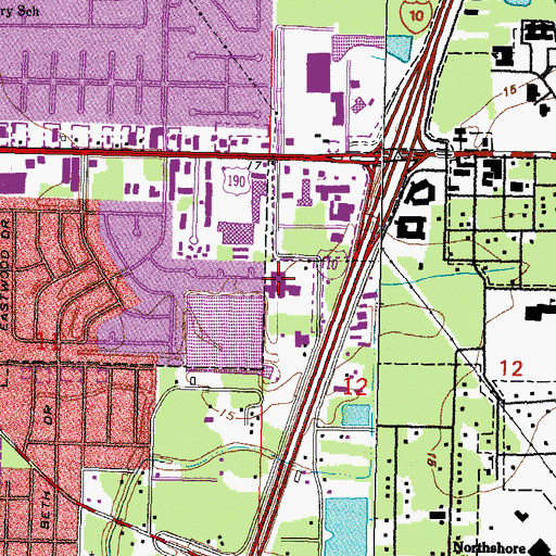 Topographic Map of Trinity Neurologic Rehabilitation Center of Slidell, LA
