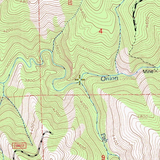 Topographic Map of Fish Creek, CA
